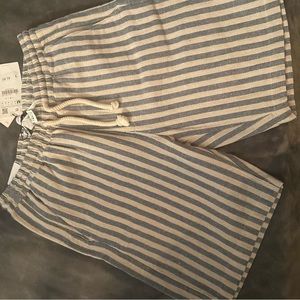 Blue and cream stripe brand new Zara men shorts